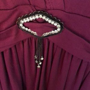 NWT!!!!Beautiful Bordeaux top by VERTIGO. NWT. size medium